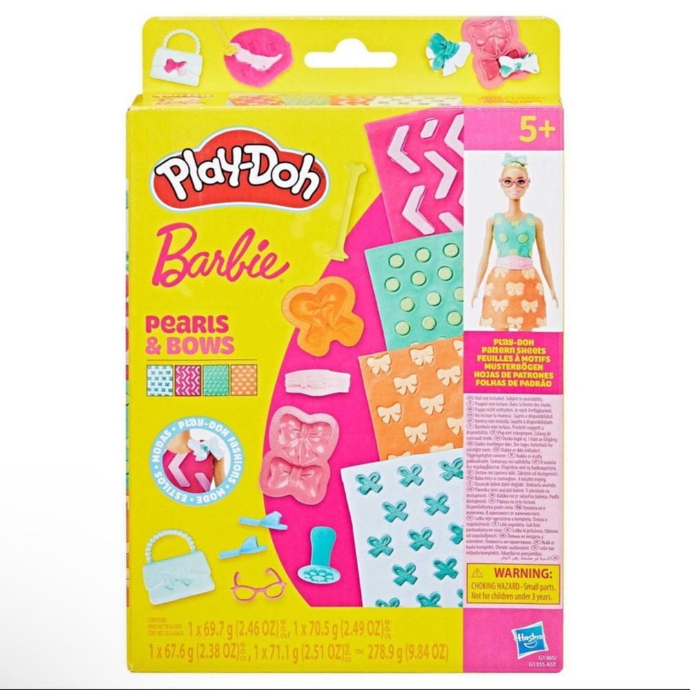 New! Play-Doh Barbie Pearls and Bows Pattern Pack
